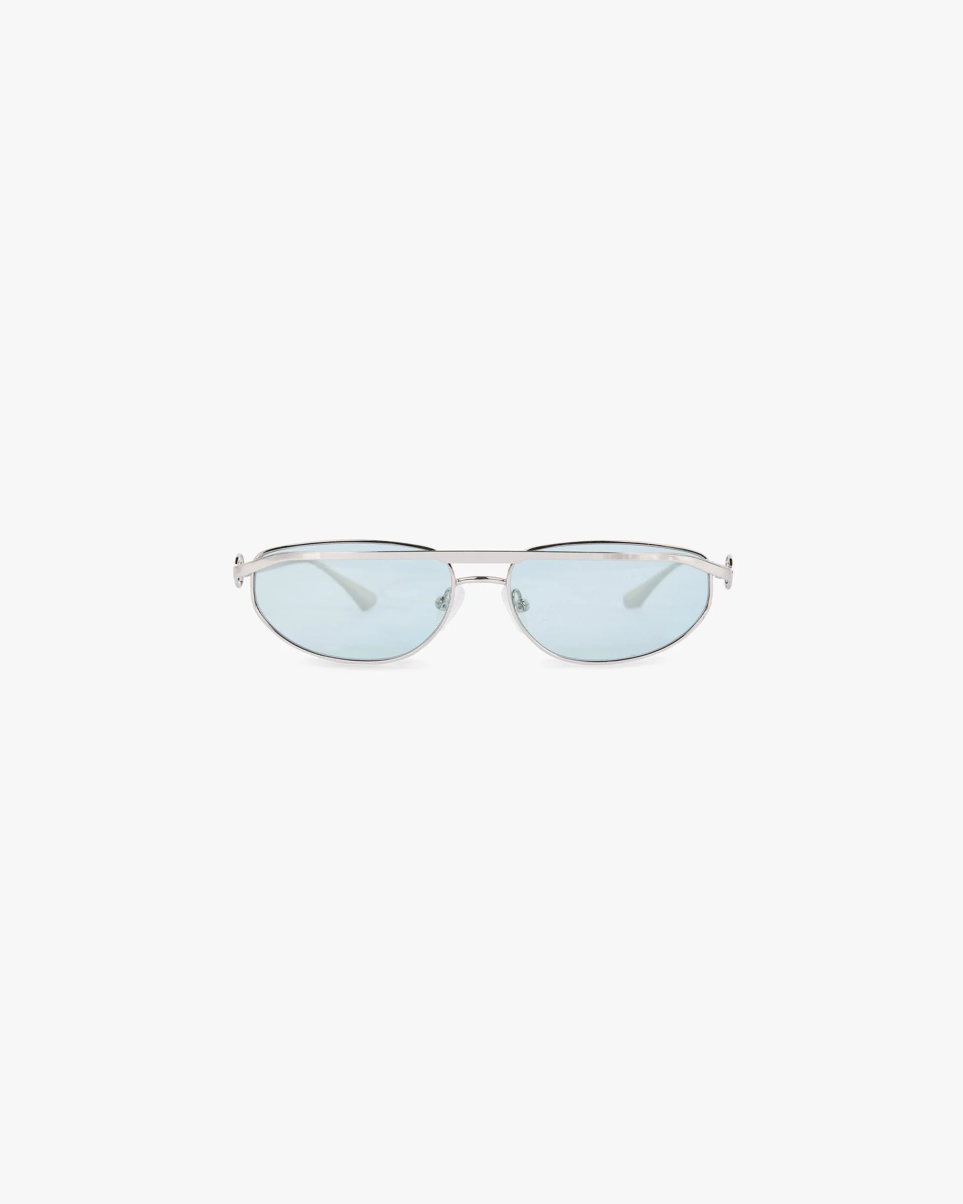 Slim Aviator Sunglasses - Silver Matcha